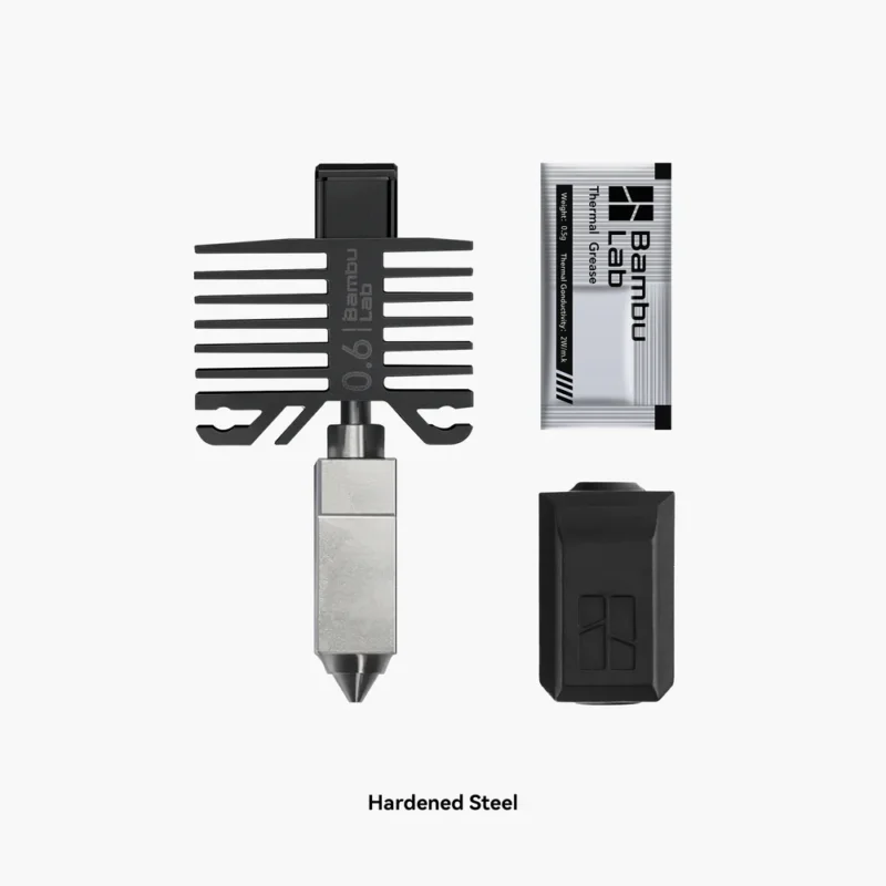Hotend With Nozzle - Bambu Lab X1/P1P 0.4mm Hardened Steel - Image 5