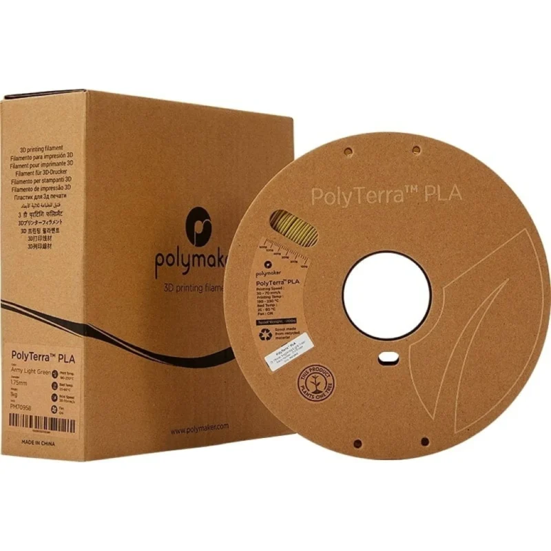 PolyTerra PLA - Military Light Green - POLYMAKER - Image 5