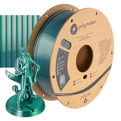 PolyLite PLA - Silk Green - Chrome - Polymaker