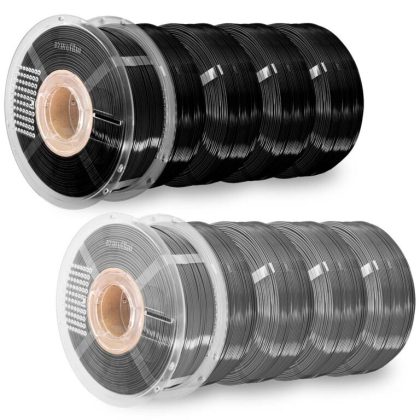 PETG Refill HS Black & Grey Super 10pcs+2 Master Spool AzureFilm