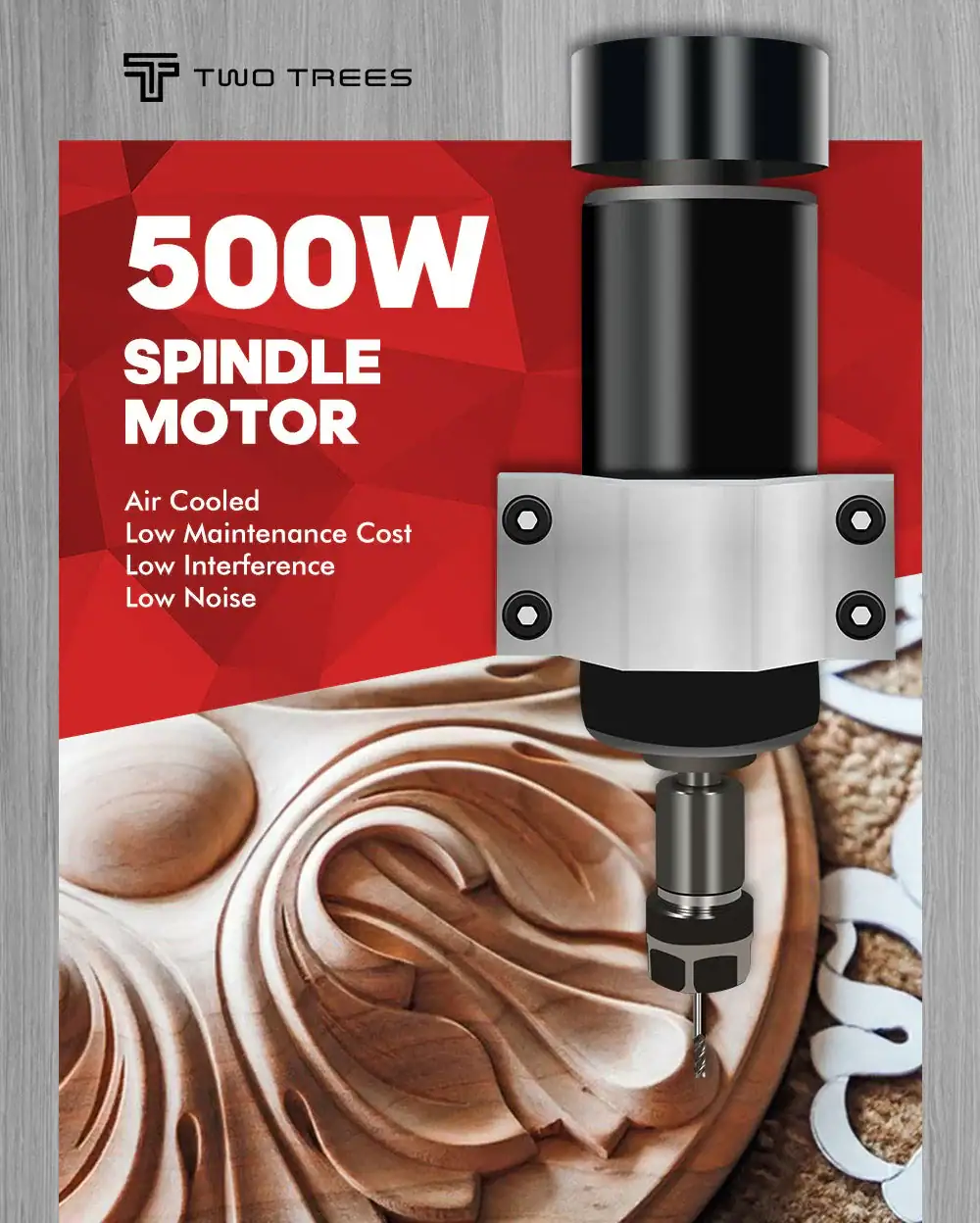 TwoTrees TTC450 - 500W Spindle Motor Kit