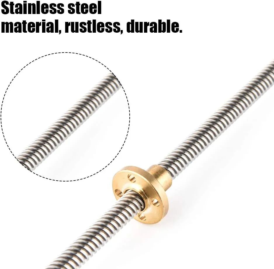 Lead Screw T8 2 500 mm (D2/D8)