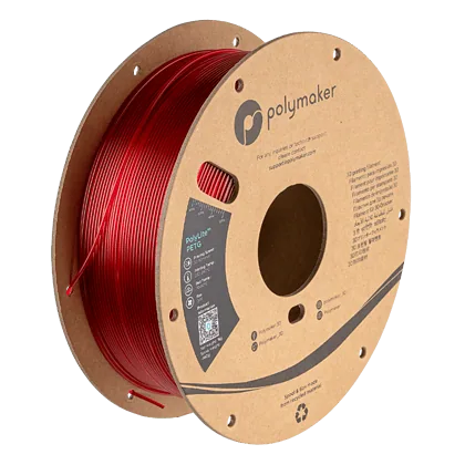 PolyLite PETG - transparent black - translucent red - Polymaker