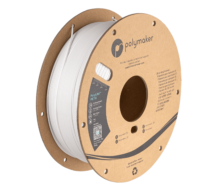 PolyLite™ PETG - white POLYMAKER filament