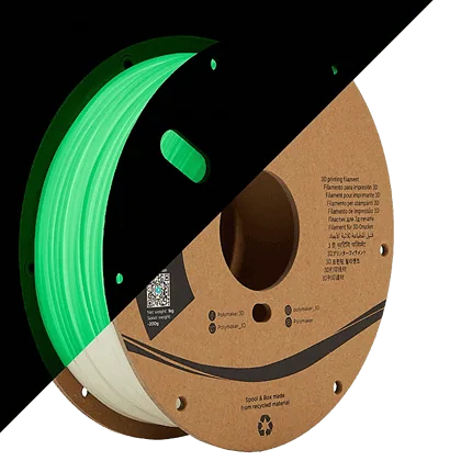 PolyLite PLA - Glow in the dark (green) - PolyTerra
