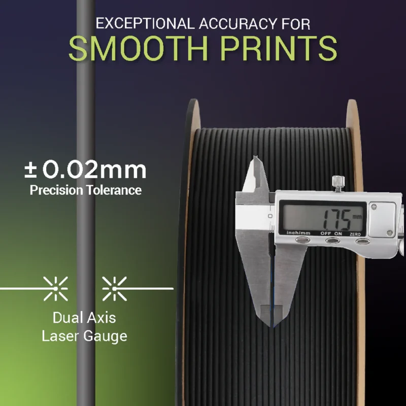 Fiberon PA6-CF20 - Black - Polymaker 0.500g - Image 2