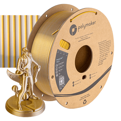 PolyLite PLA - Silk Gold - Silver - Polymaker