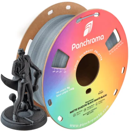 Panchroma Matte PLA - White Shadow ( White/Black) - Polymaker