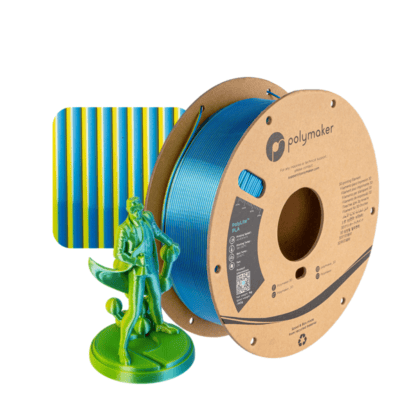 PolyLite PLA - Silk Yellow - Blue - Polymaker