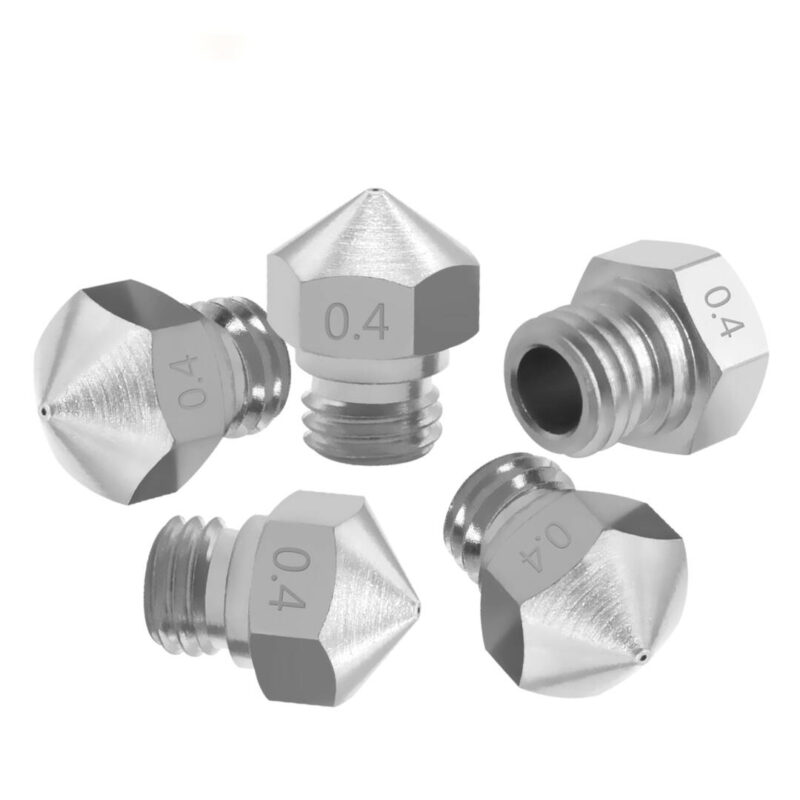 MK10 stainless steel nozzle with M7 0.8mm thread - Image 4