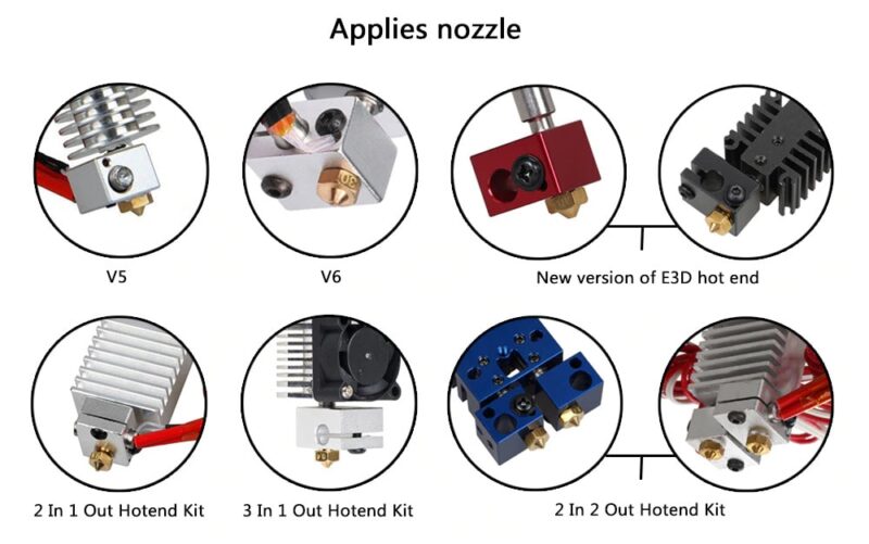 E3D V6 brass nozzle M6 0.8mm - Image 7