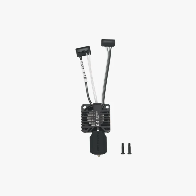 Complete hotend assembly with hardened steel nozzle - 0.4 - X1E - Complete hotend assembly with hardened steel nozzle - 0.4 - X1E - Bambu Lab