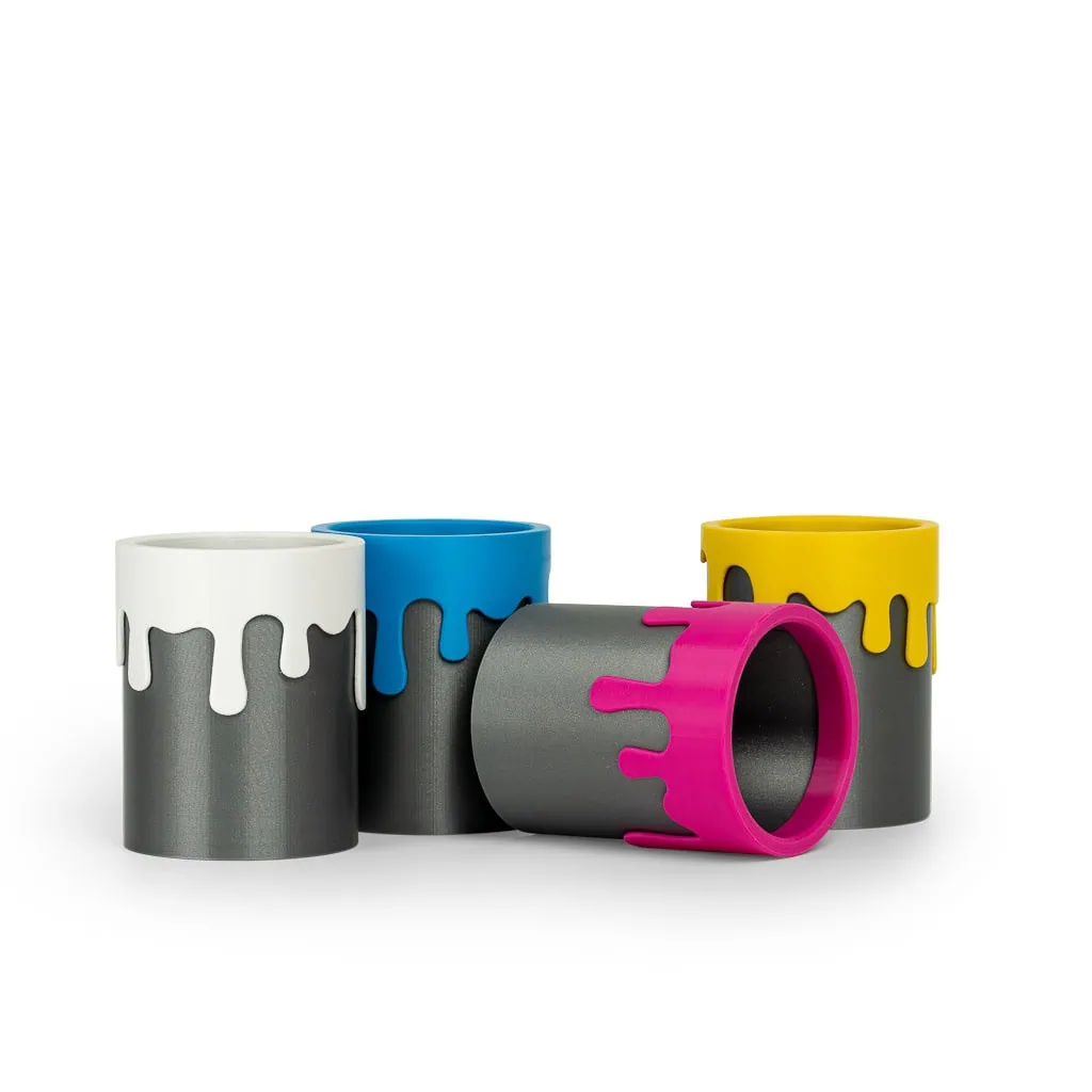 Easy Pla CMYK Pack - Set of 4 PLA colours - blue , pink , yellow , white - Fiberlogy - Image 5