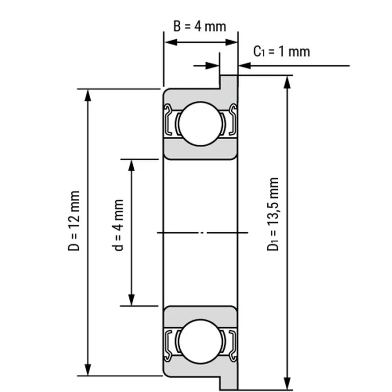 Bearings F604ZZ - Image 3