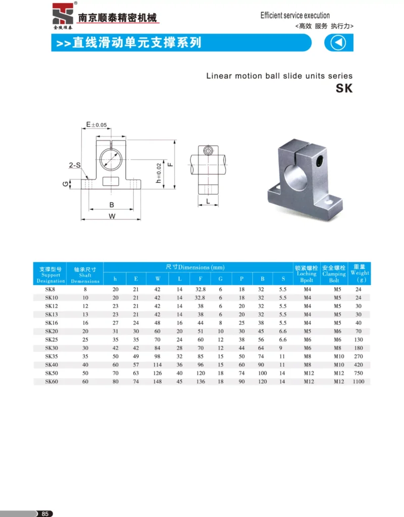 Vertical Optical Axis Bracket (SK8/SK10)
