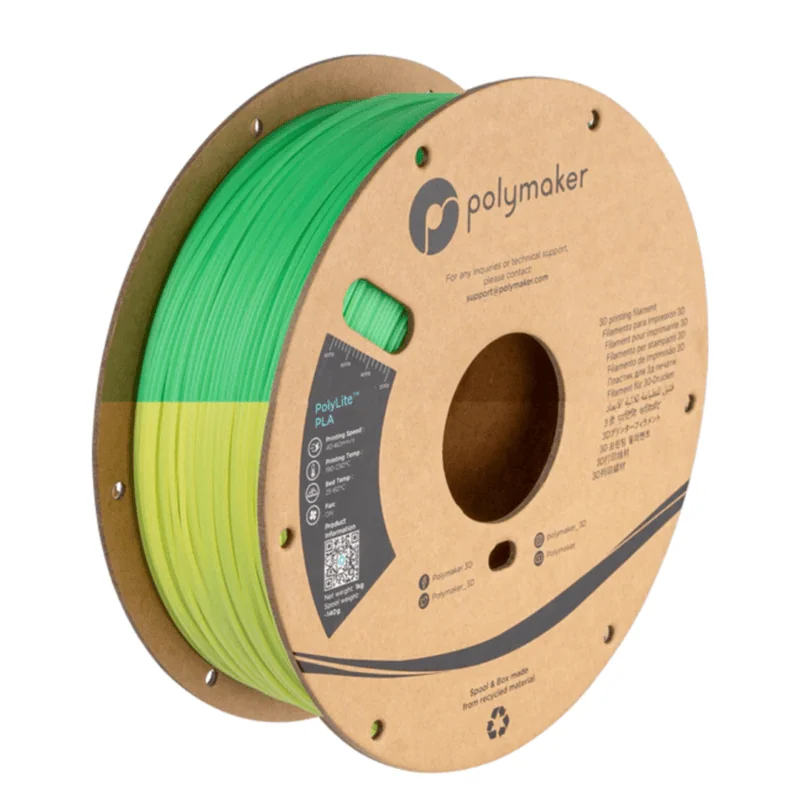 PolyLite PLA - temperature color change green to lime - Polymaker