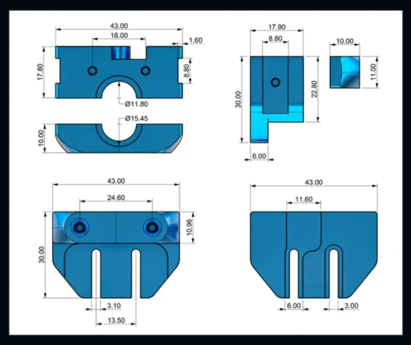 Metal transition clamp Two trees - Image 7