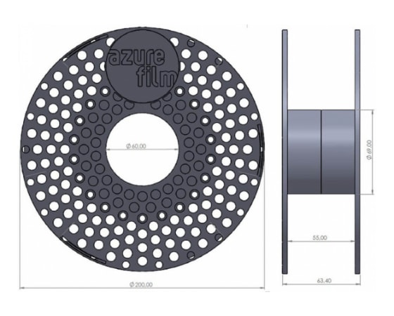 PC/ABS Filament - Black AzureFilm