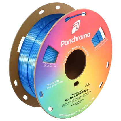 Panchroma Dual Silk Beluga Silver and Blue 1000g Polymaker