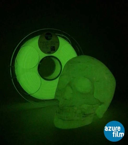 PLA Glow In The Dark 1000g AzureFilm - Image 4
