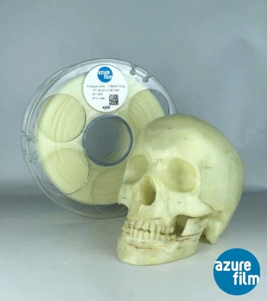 PLA Glow In The Dark 1000g AzureFilm - Image 5