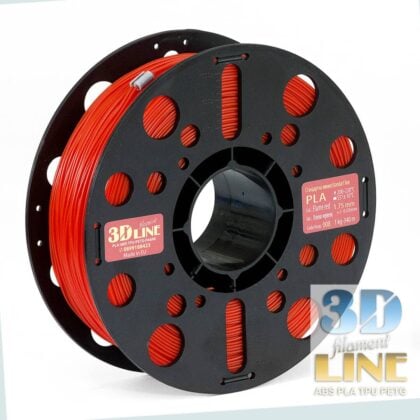 PLA - огнено червено 3DLine (произведено в България)