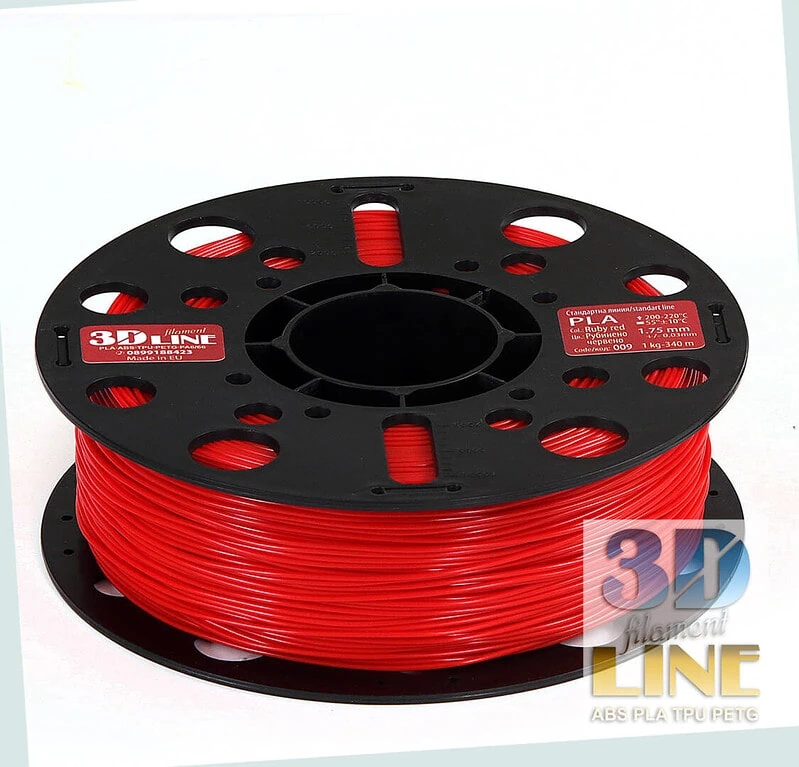 PLA - Ruby Red - 3DLine (made in Bulgaria) - Image 2