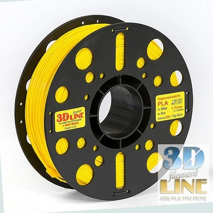 PLA - жълто 3DLine (произведено в България)