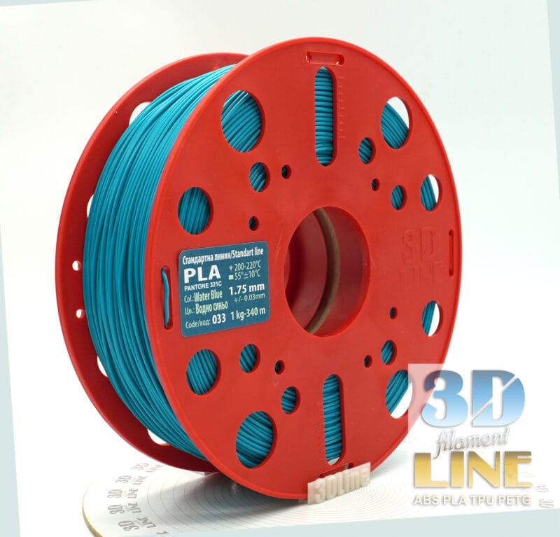 PLA - Water Blue - 3DLine (made in Bulgaria)