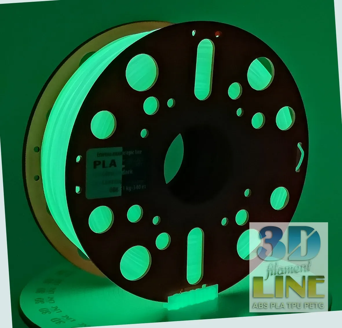 PLA - Glow in the dark / green light - 3DLine (made in Bulgaria) - Image 3