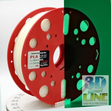 PLA - Glow in the dark / green light - 3DLine (made in Bulgaria)