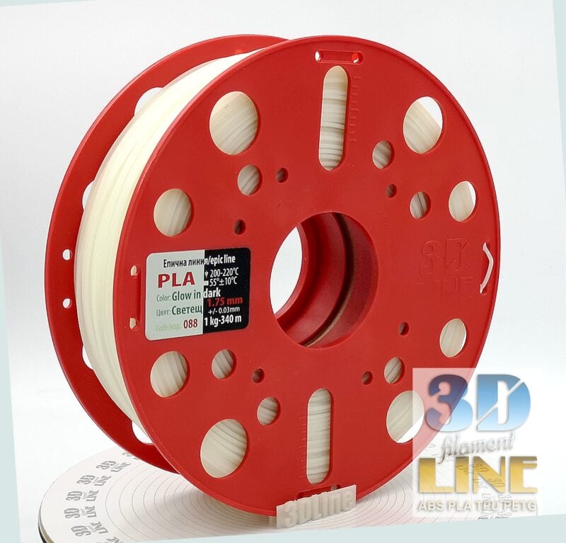 PLA - Glow in the dark / green light - 3DLine (made in Bulgaria) - Image 2