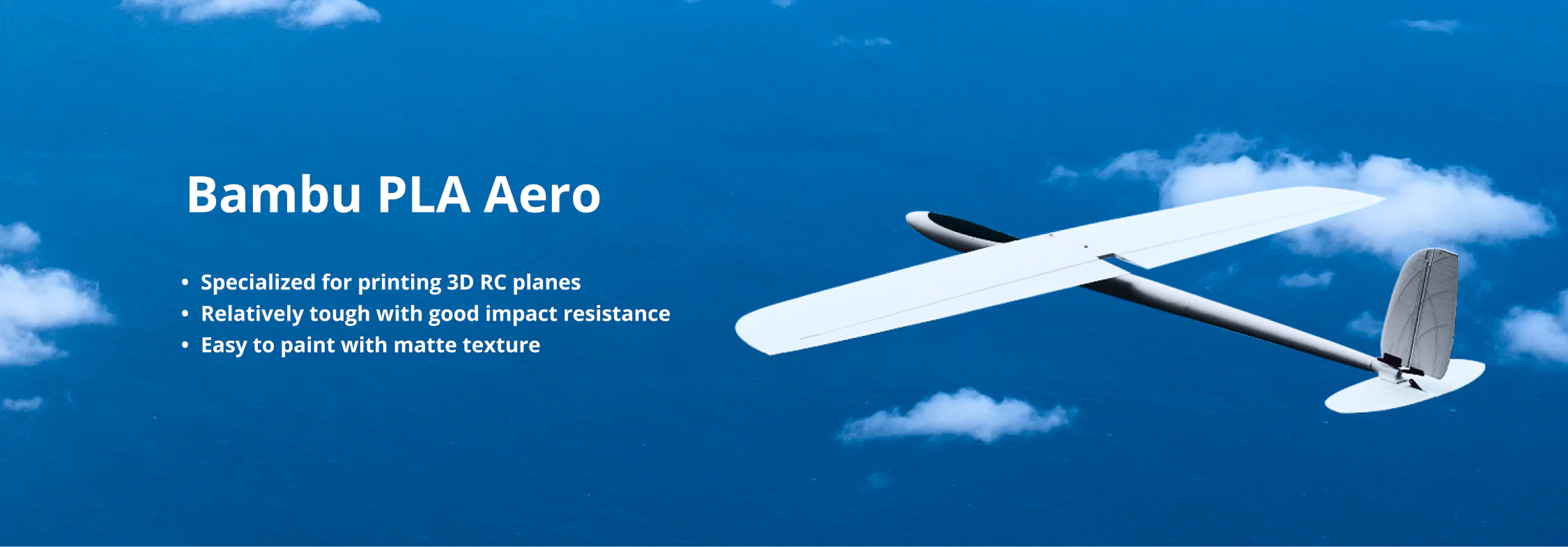 PLA Aero - alb Bambu Lab