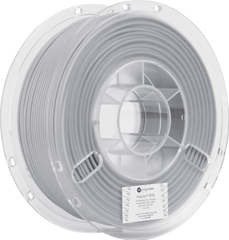 PolyLite™ PETG - Gray POLYMAKER Filament