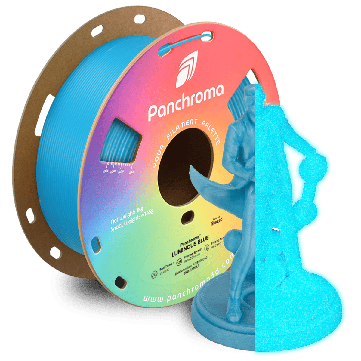 Panchroma Luminos Blue 1000g Polymaker