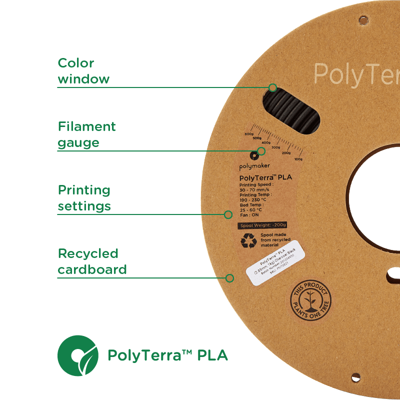 PolyTerra PLA - White cotton POLYMAKER - Image 2