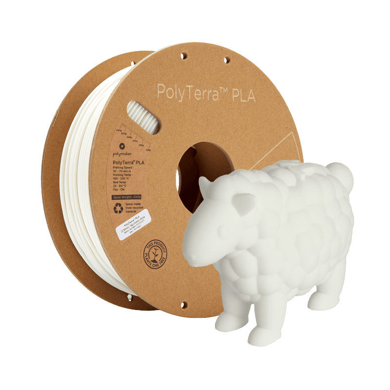 PolyTerra PLA - White cotton POLYMAKER - Image 4