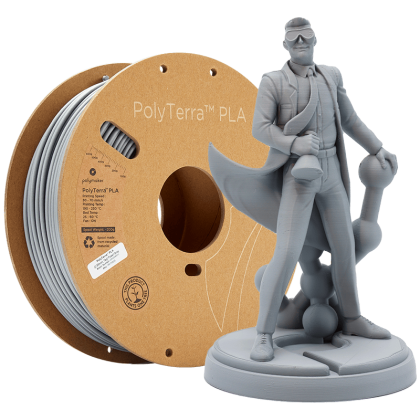 PolyTerra PLA Fossil Grey 1000g Polymaker