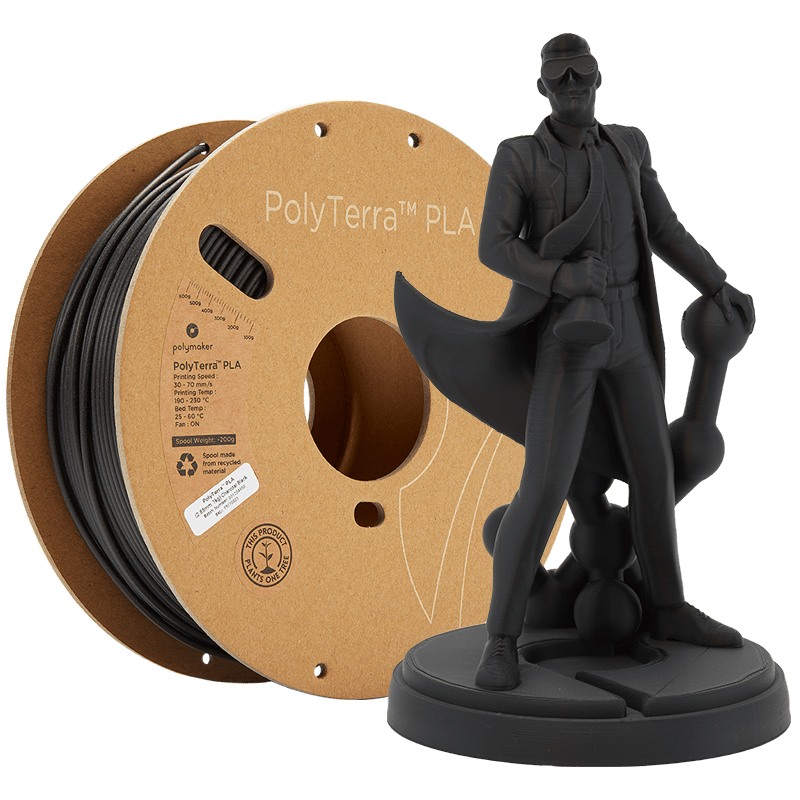 PolyTerra PLA - carbon black POLYMAKER