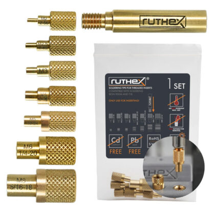 Set of brazing bits for inserts - M2 , M2.5 , M3 , M4 , M5 , M6 , M8