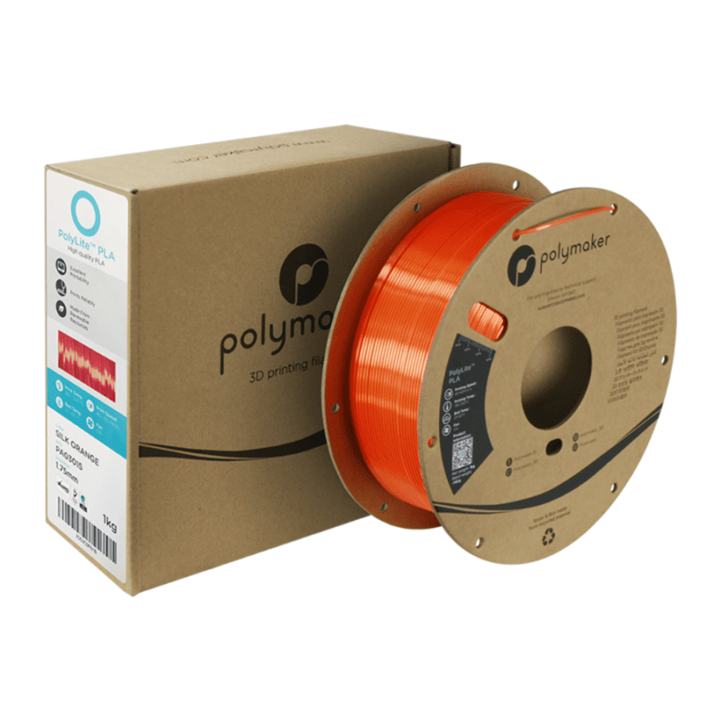 PolyLite Silk PLA - Orange - Polymaker - Image 2