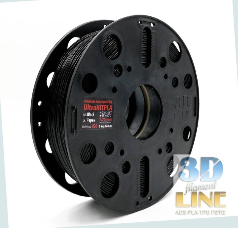 UltraHIT PLA - черно 3DLine (произведено в България)