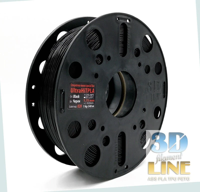 UltraHIT PLA - черно 3DLine (произведено в България)