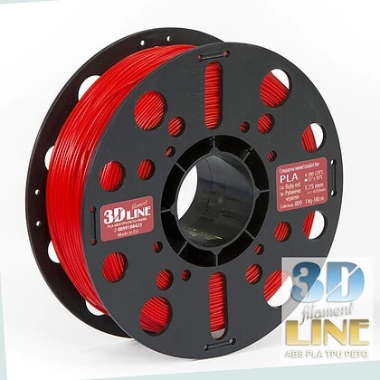 UltraHIT PLA - рубинено червено 3DLine (произведено в България)