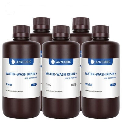 Water-Wash Resin+ - 1 L. - Grey - ANYCUBIC - Image 2