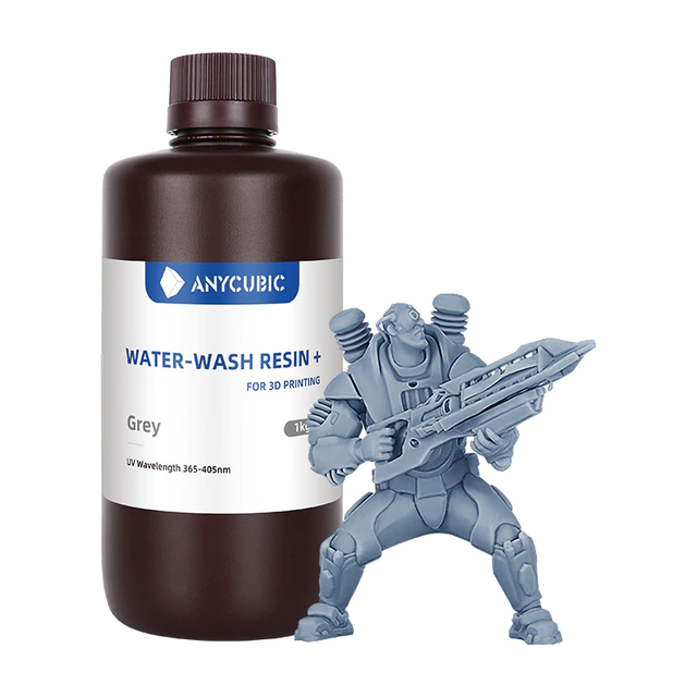 Water-Wash Resin+ - 1 L. - Grey ANYCUBIC