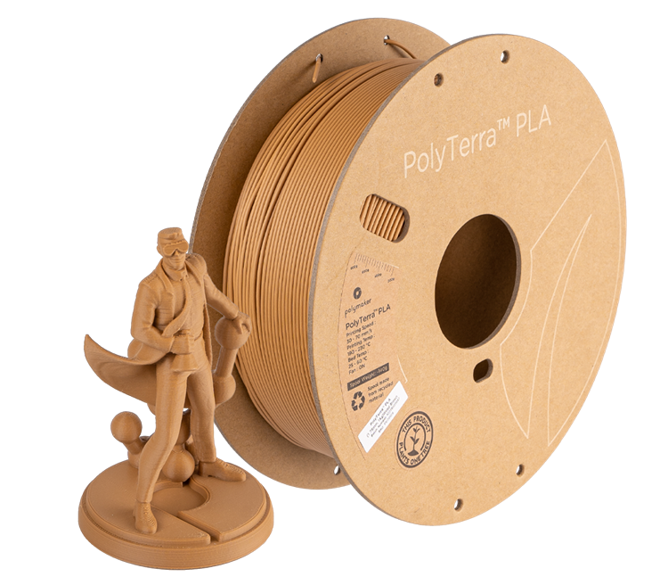 PolyTerra PLA - Wood Brown - POLYMAKER